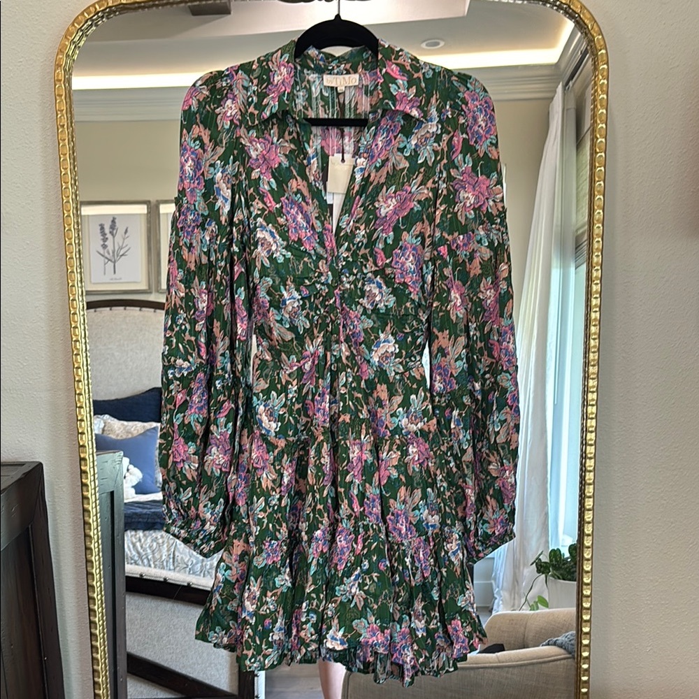 By Timo Long Sleeve Button Down Dress